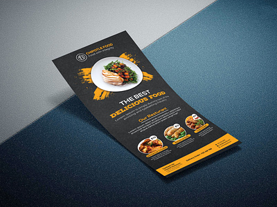 Delicious Food Resturant DL Flyer/Rack Card Design