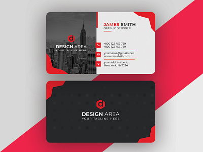 Red Creative Corporate Business Card Design brand design brand identity branding business card business card design business cards card design cards commercial corporate creative design graphic design stationery