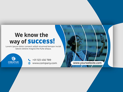 Creative Blue Corporate Cover Photo Or Banner Design