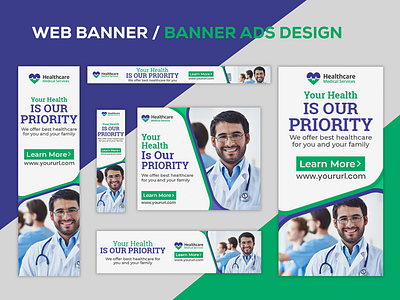 Medical Health Doctor Banner Ads or Web Banner