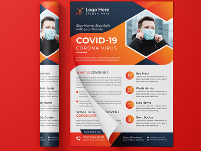 New Creative Covid-19 Corona Virus Flyer Design