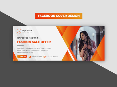 Corporate Modern Clean Creative Abstract Orange Gradient Social abstract banner banner design branding business clean commercial corporate corporate design cover design creative design facebook banner facebook cover logo modern modern design social media banner ui