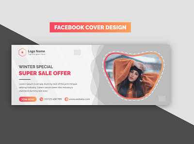 Creative Modern Red Winter Special Super Sale Facebook Banner arrival banner banner design branding business cloth commercial corporate cover design creative design discount facebook banner facebook cover fashion offer sale winter
