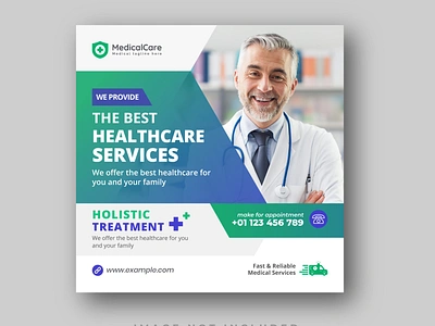 Clean Modern Medical healthcare flyer social media post Banner banner clinic dental doctor health healthcare hospital instagram marketing medical medicine pharmacy product social media treatment web