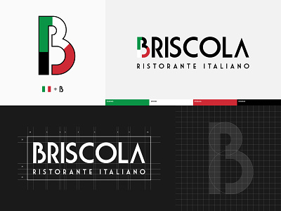 BRISCOLA Italian Restaurant Logo adobe illustrator brand branding graphic design illustrator italian italiano logo logomark logotype restaurant ristorante