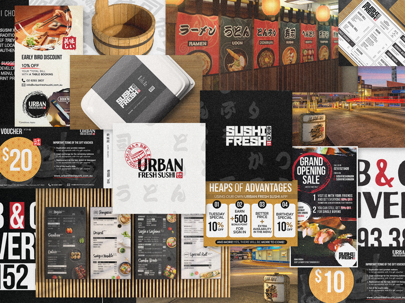 Urban Fresh Sushi X Sushi Fresh Braddon Concept Art By My Kdh On Dribbble   Ufs X Sfb Dribbble V2 4x 