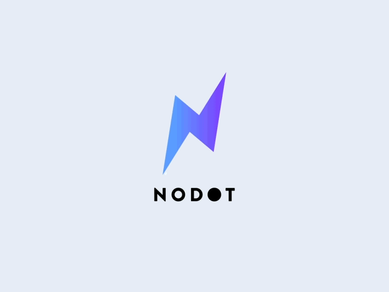 NODOT Logo Animation 2d animation after effects animation brand video branding dot fast gif graphic design illustrator intro video lightning logo logo animation logo design motion graphics photoshop service shipping vector