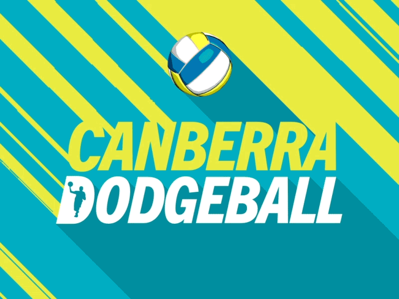 Canberra Dodgeball Logo Animation 2d 3d after effects animation branding cinema4d dodge ball dynamic gif graphic design illustration illustrator intro logo logo animation motion design motion graphics photoshop sports vector