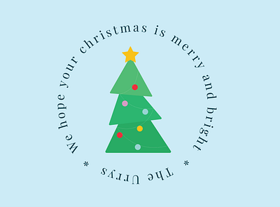 Christmas tag design illustration