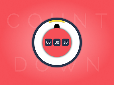 Daily UI #014 Countdown Timer app challenge clean color countdown countdowntimer daily 100 challenge dailyui dailyui014 design ios minimal responsive simple ui ux web