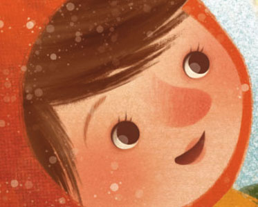 Little match girl andersen fairytale gaia bordicchia girl illustration picture book red snow