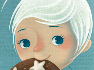 Sugar pixie children cookies gaia bordicchia girl illustration picture book pixie sparkly stars sugar