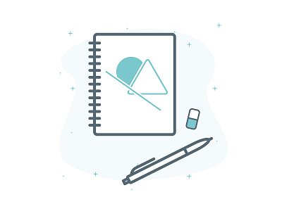 Design - The book book creativity green icons illustration minimal pen sketch sketching tool