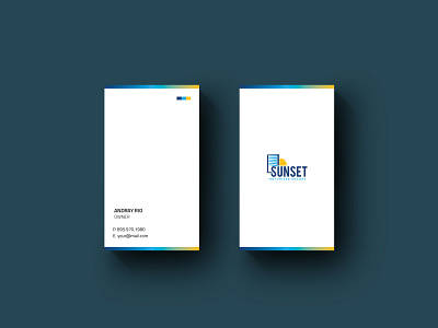 Minimal Business Card Design blue branding business card business card design business cards businesscard creative design gradient graphicdesign minimal minimalism minimalist minimalistic modern modern design multicolor yellow