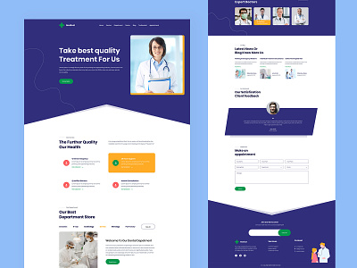 Medical website or landing page design