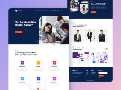 Creative Digital agency website or Landing Page agency corporate creative digital landingpage uidesign uiux uxdesign web web design web temple web ui website