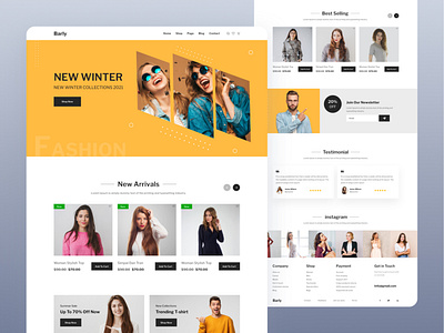 Minimal Fashion Website fashion figma minimal modern psd temple ui uiux uiuxdesign web web template web ui webdesign website