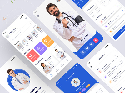 Doctor Appointment or Medical App clinic dentist doctor app doctor appointment health app health care app hospital medical app medical care ui design uiux design