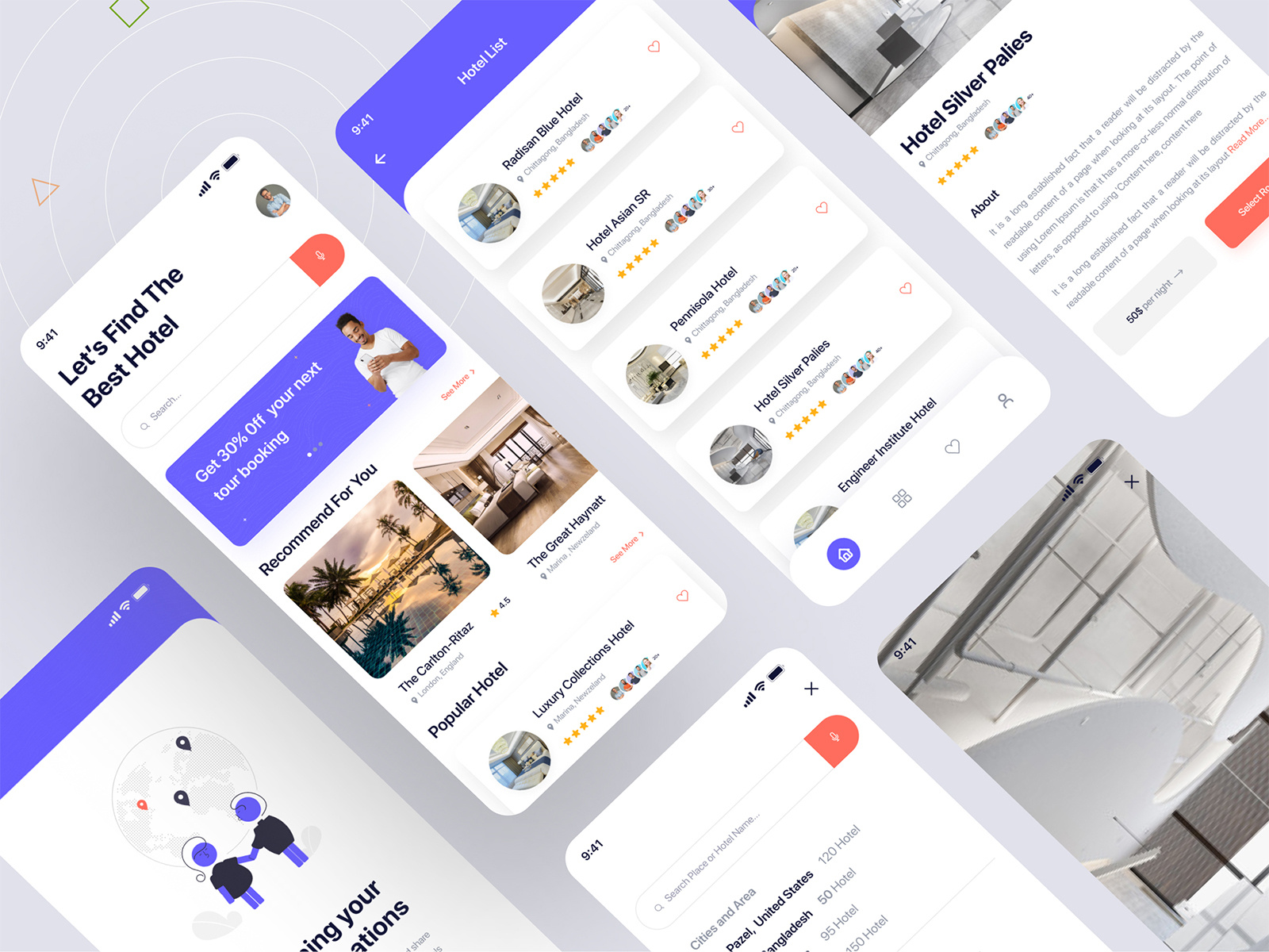 Hotel Booking App by Albert Rajib on Dribbble