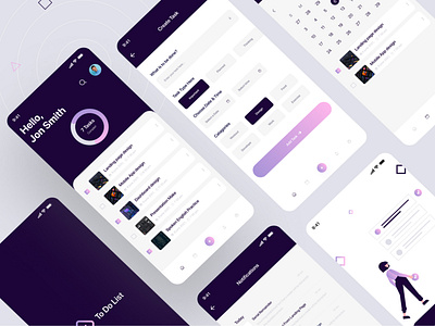 To Do list App app app design branding design corporate design illustration landing page logo time tracker uiux web app web design web template website