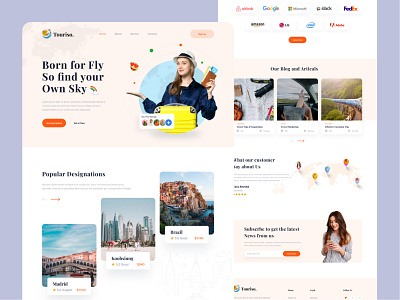 Travel Agency website adventure booking branding flight tour tourism travel agency travel landing page travel web travel website travelling trip ui ui design uiux uiux design vacation web design web template website