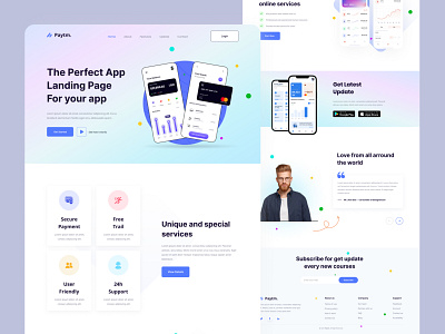 App landing page