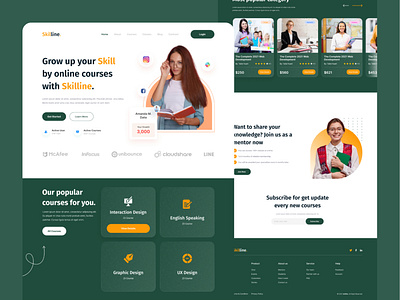 Educational landing page course landing page education educational app educational landing page educational online educational website landing page learning lms online course ui ui design uiux web web design web ui website website ui