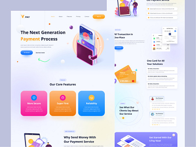 Money Transfer landing page