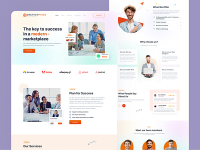 Digital agency landing page