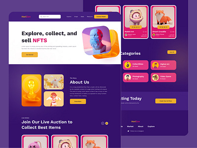 NFT landing page