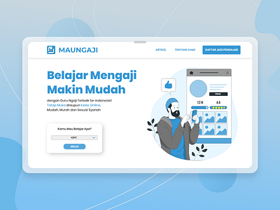 Redesign Hero Section - Maungaji Website