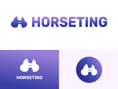 Horseting Logo - Hosting Service Company branddesign branddesigner branding brands cloud graphic design host hosting hostinglogo logo logodesign logodesigner logos