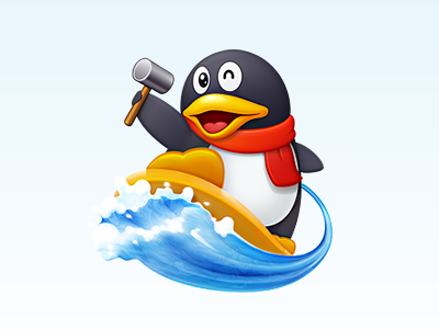 QQgame icon for Smartisan OS game hammer icon penguin qq smartisan surf surfing