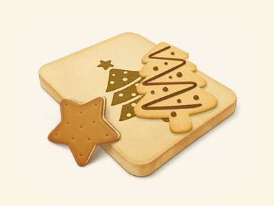 Cookies biscuit christmas cookie icon