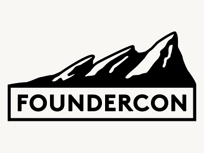 Foundercon WIP boulder branding conference flatirons founder illustration mountains typography wip