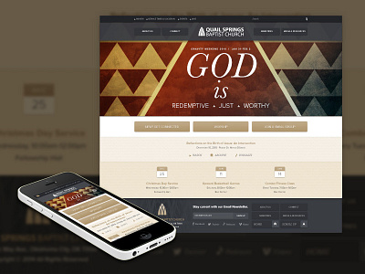 Quail Springs Responsive Church Design church design responsive web web design website