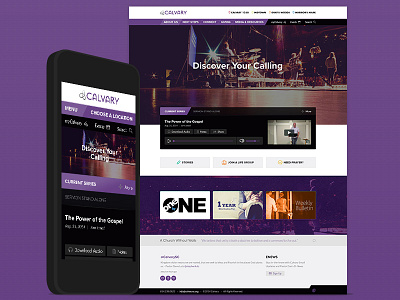 Calvary Church Responsive Site