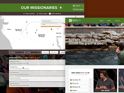 Bent Tree Responsive Site church green media ministry missions responsive web website