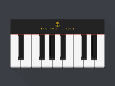 Simple Keyboard illustration keyboard modern piano sketch