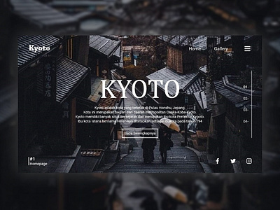 Kyoto Landing page landing page ui design web design