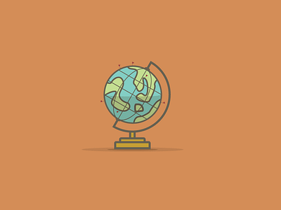 Globe earth globe illustration planet