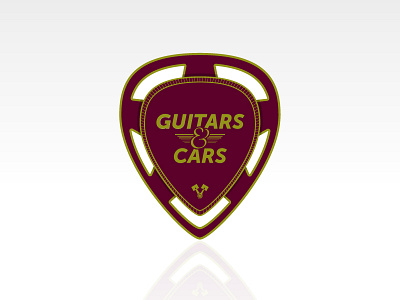 Guitars & Cars automotive cars doodle fifteen52 guitar illustration logo pick tarmac