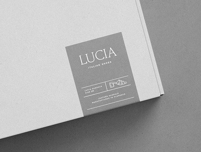 Lucia Italian Shoes brand identity branding brandmark creative direction elegant design illustration italian shoes modern modern brand identity packaging design shoe company