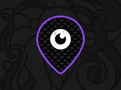 Monster Map eye map marker purple tentacle