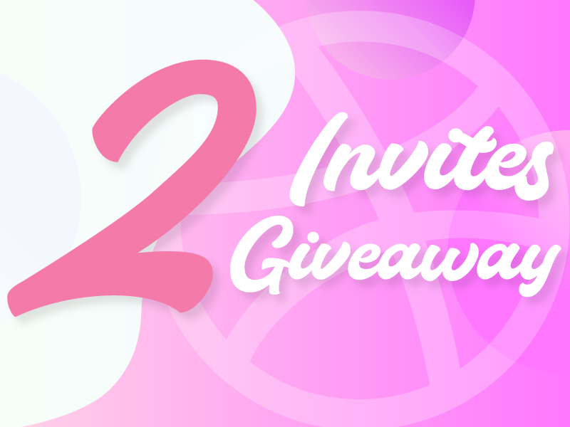 Invite Giveaway invites giveaway invites dribbble typogaphy illustration