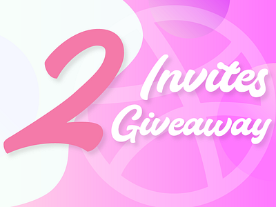 Invite Giveaway dribbble illustration invites invites giveaway typogaphy