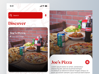 NYC Pizza Tours App #MadeWithAdobeXD adobe adobe xd exploration map navigation nyc pizza tours ui userinterface ux