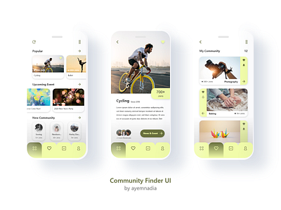 Community Finder UI app community mobile mobile ui newbie ui