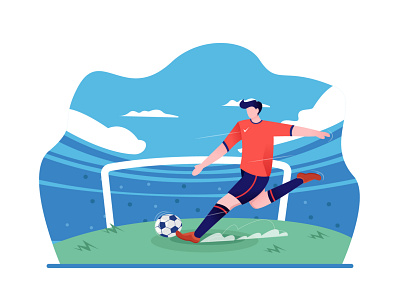 Football Player Illustrations by Candeed Cyan on Dribbble