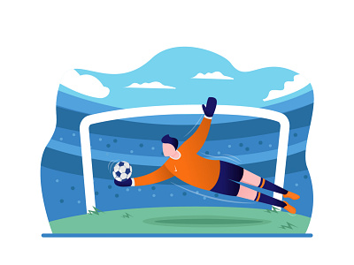 Football Player Illustrations (Goalkeeper)